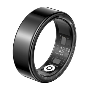 Bague connectée SY02 en acier inoxydable et résine époxy, suivi de la fréquence cardiaque, de l'oxygène sanguin, du sommeil, du HRV et du stress, tracker d'activité physique - Product Image 1