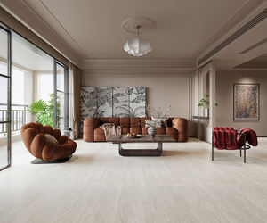 Carreaux de sol en céramique effet pierre texturée moderne pour villa salle de bain entrée de l'école hall - Product Image 1