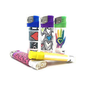 Accendino Elettronico Sottile dal Design Moderno, Accendino Usa e Getta in Plastica <span class=keywords><strong>per</strong></span> Sigarette e Campeggio - Product Image 1