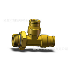 Dot Push In Male Swivel 45 Degree Elbow Brass Fitting Metric Threaded Rotary Elbow 6.35 Mm Inlet BSP - Product Image 2