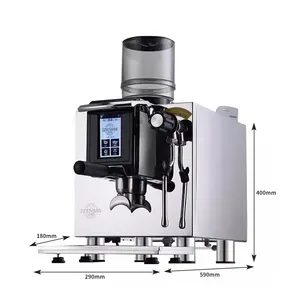 Professional Coffee Shop Equipment Automatic High Speed Grind Espresso Machine Milk Foam Espresso Coffee Machine