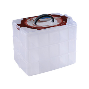 Caja <span class=keywords><strong>de</strong></span> Almacenamiento <span class=keywords><strong>de</strong></span> 3 Niveles para <span class=keywords><strong>Cosas</strong></span> y Manualidades, Joyero, Contenedores <span class=keywords><strong>de</strong></span> Plástico, Organizador <span class=keywords><strong>de</strong></span> Joyas, Transparente, Moderno, Rectangular, Desmontable, 50 Piezas - Product Image 4