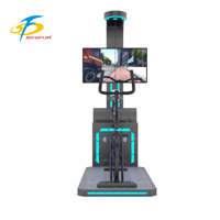 Simulateur de vélo VR 9D, aire de jeux intérieure/extérieure, équipement d'exercice à vélo avec 5 jeux pour la maison et l'école