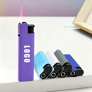 Briquet coupe-vent rechargeable à gaz, <span class=keywords><strong>flamme</strong></span> jet, pour cigarettes, torche, en plastique, en gros, avec boîte de présentation - Product Image 1