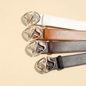 Nuevo Cinturón de Cintura Casual de Moda Simple, Estilo Coreano, Retro Vintage, de Cuero PU Suave, con Hebilla de Aleación, Talla Personalizable, para Hombre y Mujer - Product Image 3