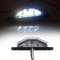 Feu de plaque d'immatriculation à LED 12 ~ 24V étanche parfait pour voiture remorque camion bateau halogène feu arrière de remorque 4LED feu d'immatriculation