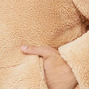 Vestes d'hiver personnalisées, chaudes, entièrement zippées, pour hommes, en polaire lourd, fermeture éclair, veste de travail, coupe ample, veste d'hiver pour hommes - Product Image 6