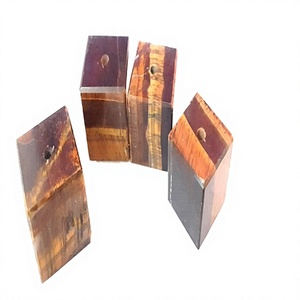 Natural Tiger Eye Crystal <b>Block</b> Incense Holder Amethyst Rose Quartz Jasper Healing Decorative Rectangle Feng Shui Reiki Gemstone - Product Image 1