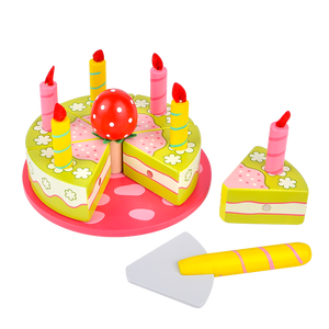 Ensemble de jouets en bois pour enfants, <span class=keywords><strong>jeu</strong></span> de simulation de découpe de gâteaux aux fruits magnétiques, maison de <span class=keywords><strong>jeu</strong></span>, ensemble de fête du thé au matcha, gâteau d'anniversaire - Product Image 6