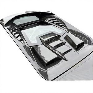 Kit carrosserie en fibre de verre et fibre de carbone, pare-chocs avant, aileron arrière, diffuseur, kit carrosserie pour Lamborghini Huracan LP610 LP580 EVO RWD 2020 - Product Image 6