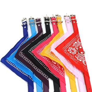 Colorful Exotic Totem Print <b>Dog</b> Bandana <b>Collar</b> XL/XXL/<b>Small</b> Sizes Eco-Friendly PU & Polyester With Metal Lights Scarf Decoration - Product Image 2