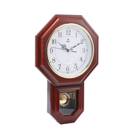 Horloge Murale Personnalisée Décoration Maison Créative Horloges Murales à Pendule Effet Bois Ancien en Plastique pour Salon