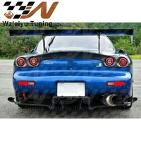 Alerón Trasero de Fibra de Carbono Estilo RE con Luces LED para Mazda RX7 FD3S 92-02, Cubierta de Luz Trasera con Lámpara LED
