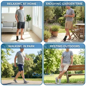 อุปกรณ์พยุงข้อเท้าแบบผูกเชือก ปรับได้ สำหรับข้อเท้าแพลงและบรรเทาอาการปวด ได้รับการรับรองมาตรฐาน CE <span class=keywords><strong>ISO</strong></span> รับสั่งซื้อทดลอง จำหน่ายจำนวน<span class=keywords><strong>ม</strong></span>าก รับผลิตตามแบบ - Product Image 6