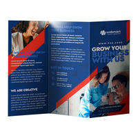 Brochures A4 en papier offset couleur 128 g/m², pliées en deux, imprimées sur mesure, dépliants pliés, feuillets pliés en deux