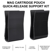 Support de chargeur tactique 5.56 avec coussinets de doublure, support de rangement ABS à insertion rapide, clip porte-chargeur