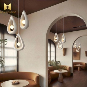 Scandinavian thẩm mỹ có thể điều chỉnh chiều cao đèn chùm nước thả Rỗng thiết kế cho phòng ngủ nhà bếp phòng ăn ánh sáng mặt dây chuyền - Product Image 5