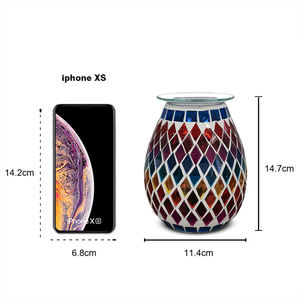 <span class=keywords><strong>Lampe</strong></span> électrique pour diffuseur d'arôme, boule de verre en forme d'œuf, vente en gros, brûleur de cire - Product Image 3