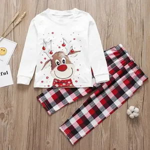 Pyjamas de Noël personnalisables Lijia pour la famille, pyjamas en coton tendance, ensemble assorti mère-fille, pyjamas pour bébé fille - Product Image 5