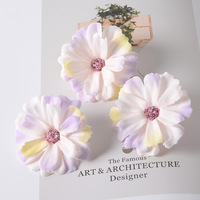 Mini têtes de fleurs artificielles en soie (chrysanthème, marguerite, tournesol, cosmos) pour loisirs créatifs et accessoires pour cheveux