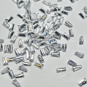 Trapezoid Clear Cubic Zirconia Gemstone 5ASPG Cut For Jewelry Making - Product Image 2