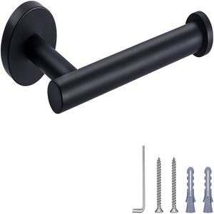 Crochet multifonctionnel pour salle <span class=keywords><strong>de</strong></span> bain - Se transforme en porte-papier toilette ou porte-<span class=keywords><strong>chapeau</strong></span>/clés, vis cachées, installation facile - Product Image 2