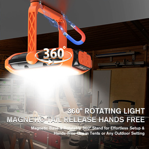 Đèn làm việc từ tính sạc lại được GM05, đèn năng lượng mặt trời, dùng cho sửa chữa ô tô, cắm trại, làm việc - Product Image 5