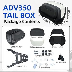 Venta Directa de Fábrica SPD, Baúl para Motocicleta de PP, Caja de Equipaje de 50L, Diseño Desmontable, para <span class=keywords><strong>Honda</strong></span> ADV350 - Product Image 4