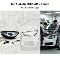 Ensemble de phares LED, phares LED, accessoires automobiles pour Audi A6 2012-2015, xénon OE 4G0941043J 4G0941044J