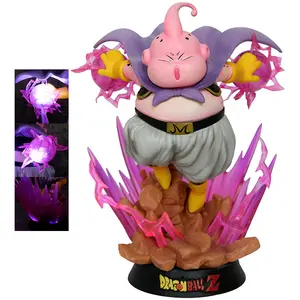 Botu Dragon z ball 19cm Gk Majin Buu seri besar pergerakan resonansi bercahaya figur aksi mengumpulkan hadiah model figur mainan