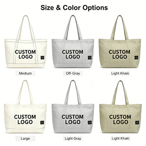 Custom Logo Plain <b>Large</b> Size Printed Eco Friendly Recycled Reusable Sublimation Beach Shopping Tote <b>Bag</b> Cotton <b>Canvas</b> Beach <b>Bag</b> - Product Image 3