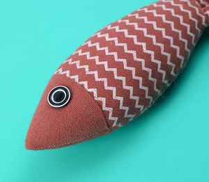 Juguete interactivo de lino para gato, hierba gatera, pescado, de peluche, venta al por mayor - Product Image 3