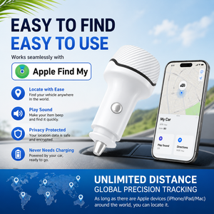 Localizzatore <span class=keywords><strong>GPS</strong></span> per Auto <span class=keywords><strong>Apple</strong></span> Find My Senza Canone Mensile, Caricatore USB e USB-C Nascosto per Veicoli, Compatibile con iOS - Product Image 4