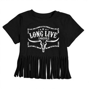2025 Summer New Fashionable Casual Boys Girls Knitted <b>T</b>-Shirts Mid-Big Children's Loose Printed Half-Sleeved - Product Image 3