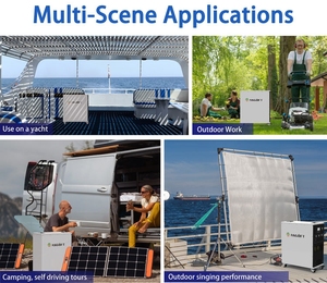 Système énergétique portable 6,6 kWh, station d'alimentation 3000 W, 220 V, 240 V, tout-en-un, batterie LiFeP04, générateur solaire pour le camping en plein air - Product Image 4