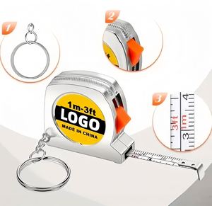Cinta Métrica Retráctil de 3 Pies con Logotipo Personalizado, Llavero, Regla Portátil, Herramienta EDC Pequeña para Marketing Inmobiliario en Estados Unidos - Product Image 2