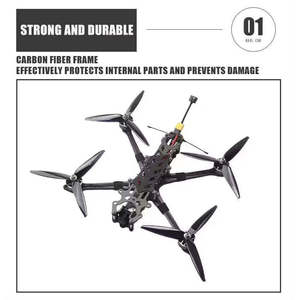 Dron de carreras profesional Quadcopter FPV de 7 pulgadas con rendimiento de vuelo estable y Marco de fibra de carbono de 295MM Dron de carreras de 7 pulgadas - Product Image 6