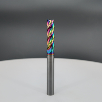 Fraise à queue en carbure HRC55/65 haute précision, revêtement coloré, pour routeur CNC, avec support OEM/ODM