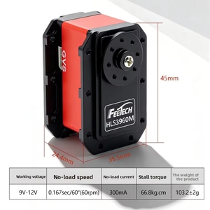 Servomoteur Feite tout métal à engrenages en acier 60KG pour bras robotique à coupelle creuse avec pince à force constante Bus série Chine - Product Image 3