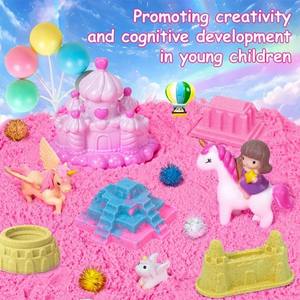 JITENG - Juego de Arena Mágica Colorida y Divertida para Hacer Manualidades, 450 g, con Molde - Product Image 3