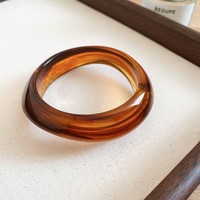 Pulseras de Acrílico Bohemia con Diseño Geométrico Irregular y Voluminoso para Mujer, Brazaletes de Resina Coloridos y Exagerados, Joyería de Regalo