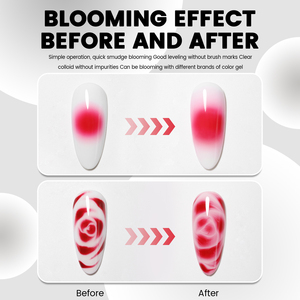 YOKEFELLOW Nail Art Design ombreggiatura marmo 16ML Gel di fioritura smalto per unghie acquerello Gel per unghie per la fioritura - Product Image 3
