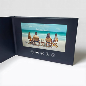 Libro de Vídeo <span class=keywords><strong>IPS</strong></span> de 7 Pulgadas, Totalmente Negro, 4GB, USB-C, Sin Impresión, con Tapa Dura, Regalo Conmemorativo Sin Impresión para Clientes - Product Image 4