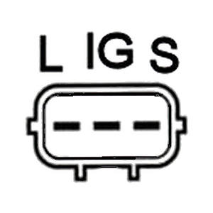 Alternateur compatible avec TOYOTA HIACE IV 2.4 (RZH103, RZH183) Essence (KW : 88, HP : 120) de 08-1989 à 08-2003 BOSCH - Product Image 3