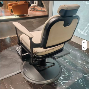 Sillón de Barbería Clásico Tallado de Estilo Chino Nuevo, Personalizado en Color, Estilo Americano, Sillón de Barbería Vintage, Sillón de Barbería Sencillo - Product Image 4