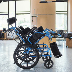 Silla de ruedas Highback para discapacitados Silla de ruedas reclinable con parálisis cerebral personalizada con soporte para la cabeza - Product Image 1