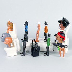 Produit dérivé de la série de vidéos humoristiques Tide Play : Modèle d'animation fait main, <span class=keywords><strong>Pendule</strong></span> Toilet Man contre Monitor Audio Man - Product Image 2