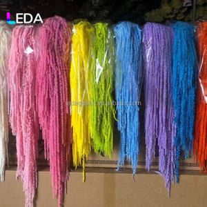 LEDA Promotion : Amaranthe artificielle à longue tige, couleur bordeaux, pour décoration de plafond, bouquet de mariage et arrangement floral - Product Image 5