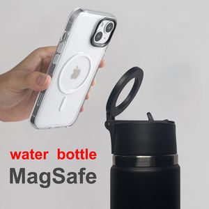 Bouteille d'eau isotherme portable en acier inoxydable 1L, écologique, sécurisée pour l'eau bouillante, avec support magnétique pour téléphone de gym, 12-24 heures - Product Image 1