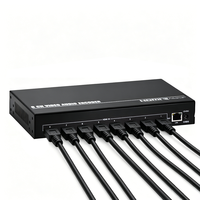Codificador HDMI de 8 Canales para Rack 1U, IPTV 1080P H.265 H.264 SRT, Codificador de Video para Transmisión en Vivo/Emisión/Educación